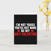Carte Funny Valentine Em For Valentines Day Be My Anti-v (Fleur jaune)