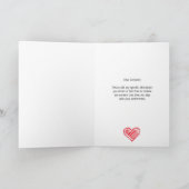 Carte Funny Valentine J'ai Rasé Mes Jambes Pliées (Intérieur)