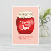 Carte Funny valentine Jam citation  tu es mon jam (Debout devant)