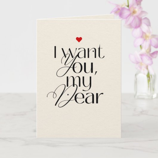 Carte Funny Valentine’s Day Card for Husband or Partner (Orchidée)