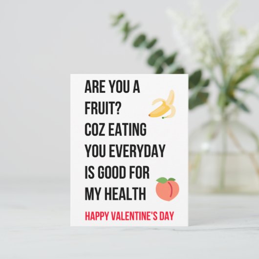 Carte Funny Valentines Day (Debout devant)