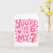 Carte Funny Valentines Day 67 Meme Couples You're The 6  (Fleur jaune)