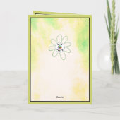 Carte Funny Valentines Day Aquarelle Frog & Nom personna (Dos)