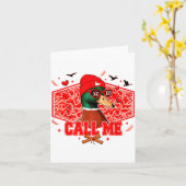 Carte Funny Valentines Day Call Me Duck Hunting Men Wome (Fleur jaune)