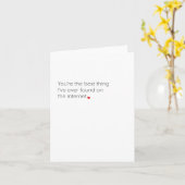 Carte Funny Valentine's Day Card Internet Dating (Fleur jaune)