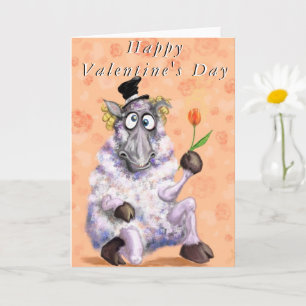 Carte Funny Valentine's Day Card Romantic Ram