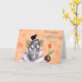 Carte Funny Valentine's Day Card Romantic Ram avec Tulip (Fleur jaune)