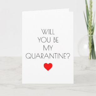 Carte Funny Valentine's Day Covid Quarantine