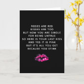 Carte Funny Valentines Day Ex Poème de petit ami (Fleur jaune)