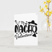 Carte Funny Valentines Day Funny Nacho Valentine Girl Bo (Fleur jaune)