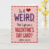 Carte Funny Valentines Day Weird Card (Fleur jaune)