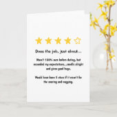 Carte Funny Valentines Jour Anniversaire 4 étoiles (Fleur jaune)