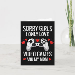 Carte Funny Valentines Jour Jeux Vidéos Joueur Coeur Gar