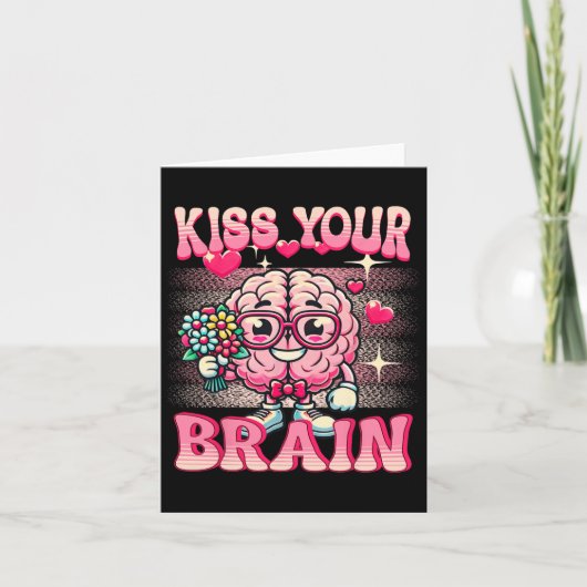 Carte Funny Valentines Test Day Embrasser votre professe (Devant)