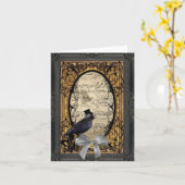 Carte Funny vintage (Fleur jaune)