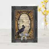 Carte Funny vintage (Fleur jaune)