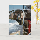 CARTE FUNNY VINTAGE TEST DUMMIES MANNEQUINN DOLL PHOTO (Fleur jaune)