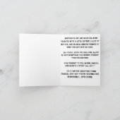 Carte Funny Waffle Message d'anniversaire avec Casquette (Intérieur)