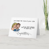 Carte Funny Wedding Congratulations Can't Leave Now (Devant)