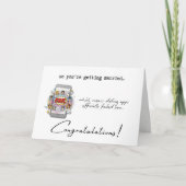 Carte Funny Wedding Congratulations Dating Apps Failed (Devant)