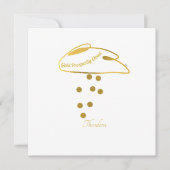 Carte Funny White Gold Prosperity Cloud Card (Devant)