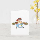 Carte Funny Witress (Fleur jaune)