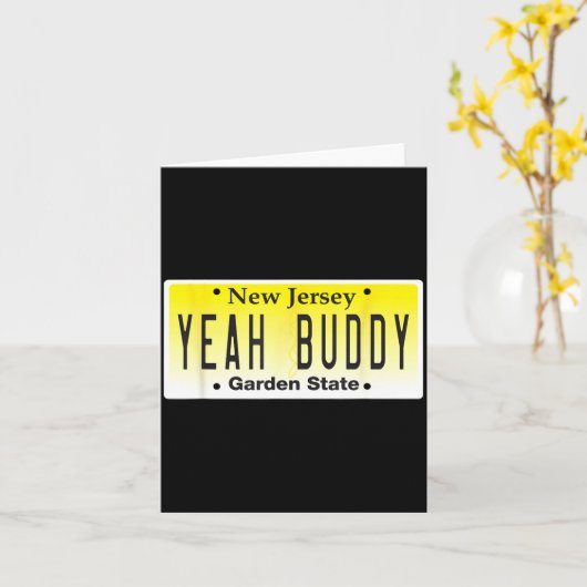 Carte Funny Yeah Buddy Pauly D Jersey Shore Seaside Heig (Fleur jaune)