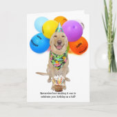 Carte Funny Young Dog (Devant)