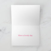 Carte Funny Zebra Birthday Card (Intérieur)