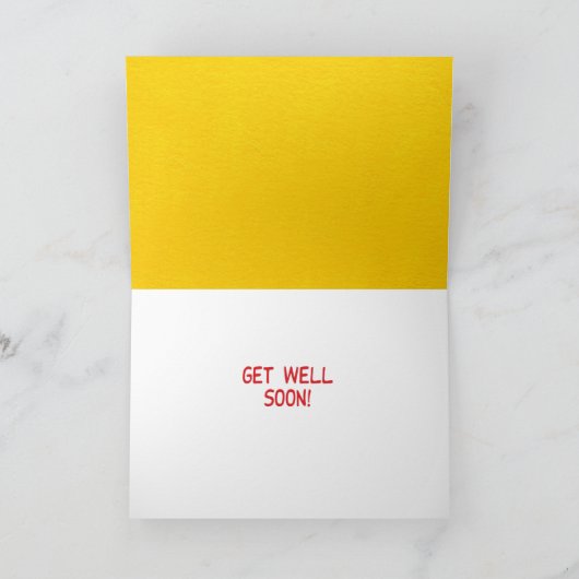 Carte Funy Get Well Smile Zone (Intérieur)
