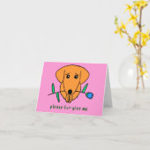 Carte Fur-Give Me, S'Il Vous Plaît (Fleur jaune)