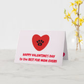 Carte Fur Maman Saint Valentin (Fleur jaune)
