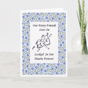 Carte Furry Friends Vivent Sur Verrouillé Dans Nos Coeur