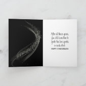 Carte Fusées du 30e anniversaire sur fond noir (Intérieur)