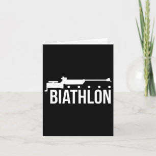 Carte Fusil de tir de biathlon Biathlète de ski