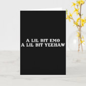 Carte Fusion de deux styles, cow-boy, ranch, Emo, Yeehaw (Fleur jaune)