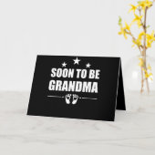 Carte Futur annonce de grossesse de grand-mère (Fleur jaune)