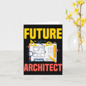Carte Futur architecte drôle d'architecture architecte (Fleur jaune)