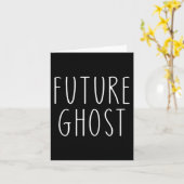 Carte Futur costume d'Halloween fantôme (Fleur jaune)
