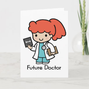 Carte Futur docteur - fille