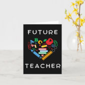 Carte Futur enseignant (Fleur jaune)