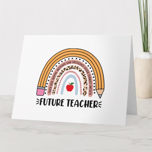 Carte Futur enseignant, Enseignant en devenir, Enseignan (Devant)