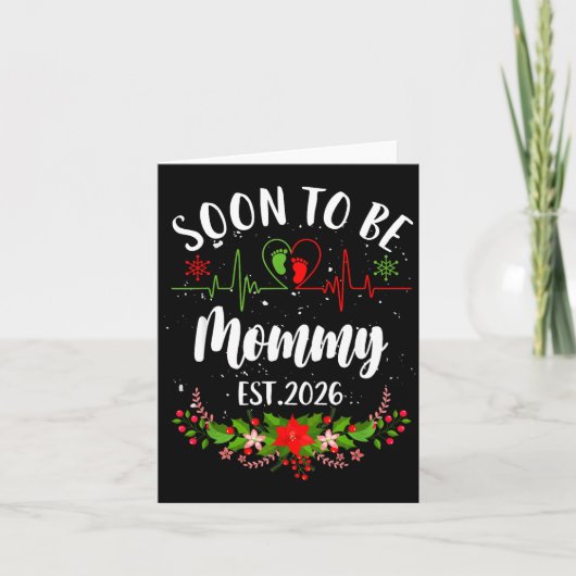 Carte Futur Maman 2026 Annonce de Première Grossesse (Devant)