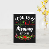 Carte Futur Maman 2026 Annonce de Première Grossesse (Fleur jaune)