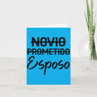 Carte Futur mari époux promis Marié