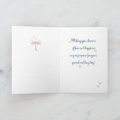 Carte Futur Mariage de la Petite-Fille Réception Parasol (Intérieur)