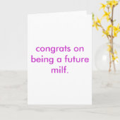 Carte futur milf (Fleur jaune)