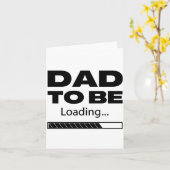 Carte Futur Papa en Attente en Noir (Fleur jaune)