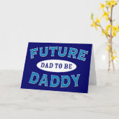 Carte Futur papa - Papa va être (Fleur jaune)