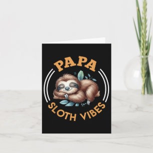 Carte Futur Père Papa Sloth Vibes Drôle Futur Papa